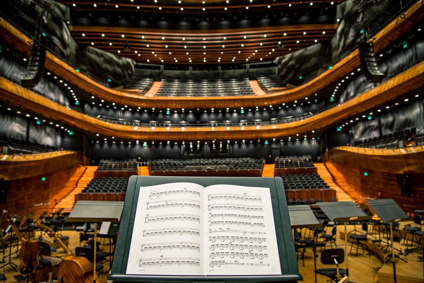 Conductor's view of an auditorium